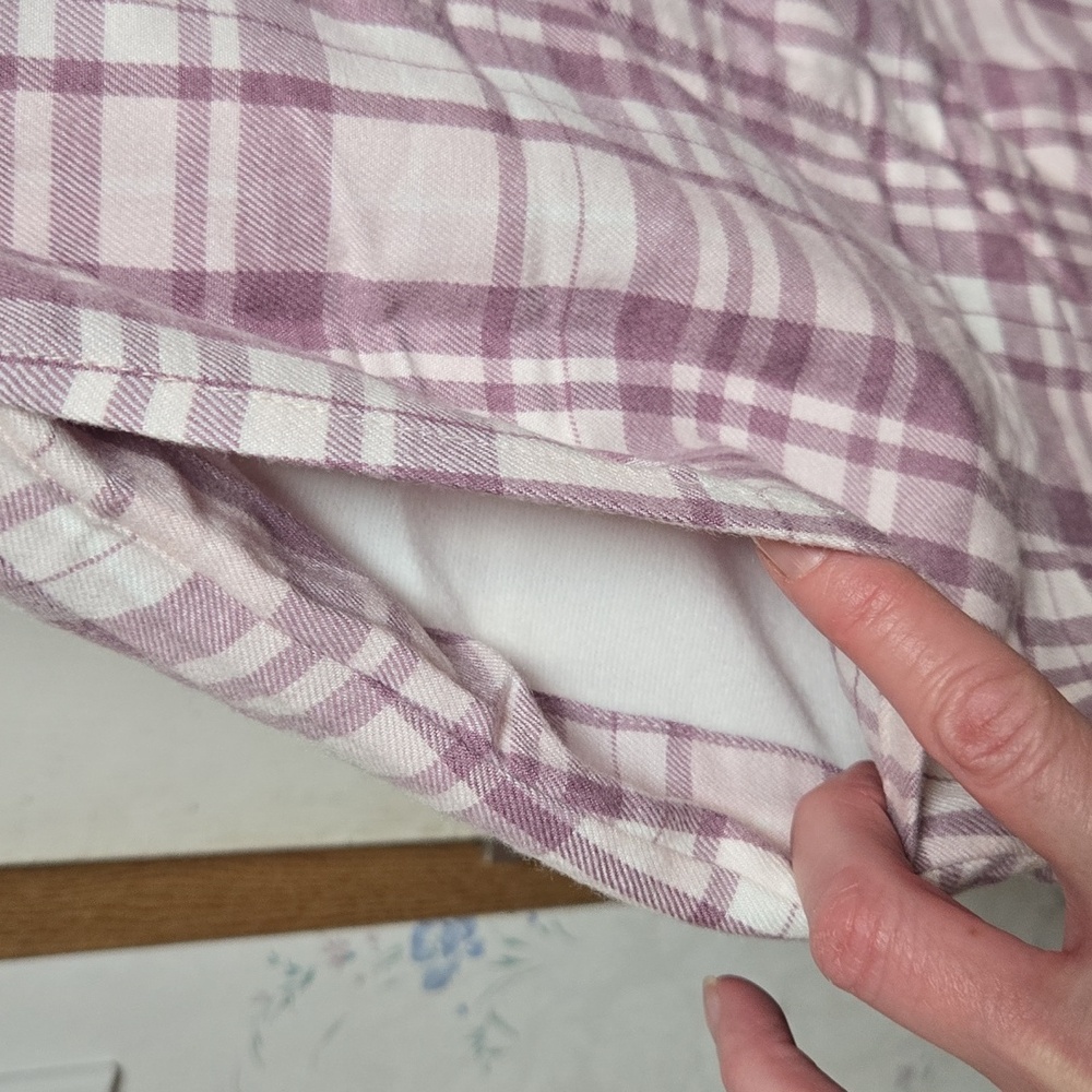 Jachs Girlfriend Plaid Snap Up Shirt With Pockets NWT - Picture 9 of 12